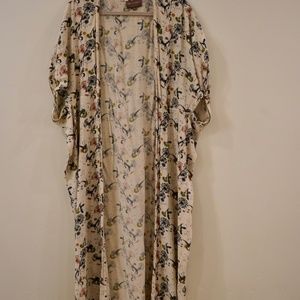 Anthropologie Floral Duster Kimono